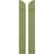 Ekena Millwork Americraft 2-Board (2 Batten) Wood Joined Board-n-Batten Shutters w/Ellipt Top, ARW101BE207X77MGH, PR ARW101BE207X77MGH - alternate 1